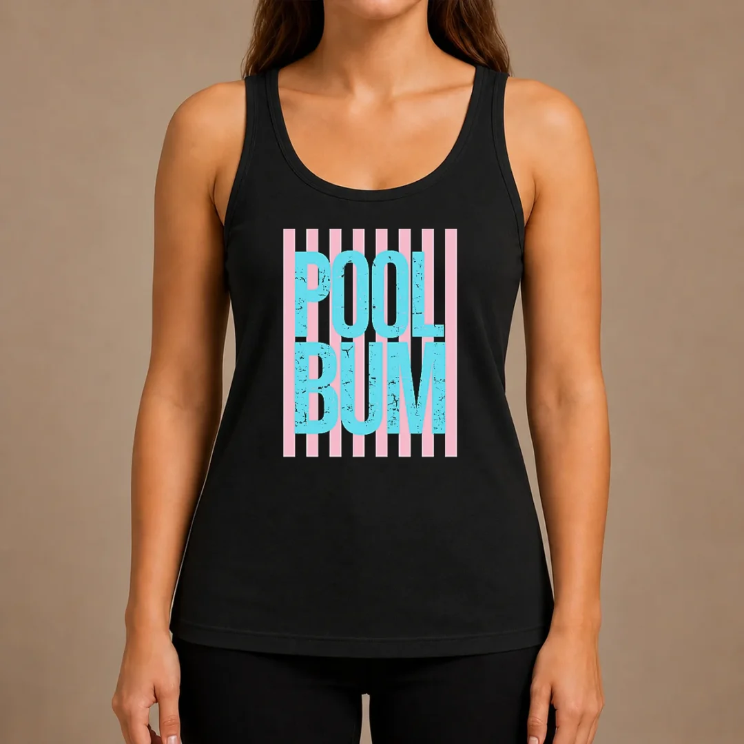 funny-premium-pool-bum-retro-stripes-sunshine-tank-top Funny Premium Pool Bum Retro Stripes Sunshine Tank Top