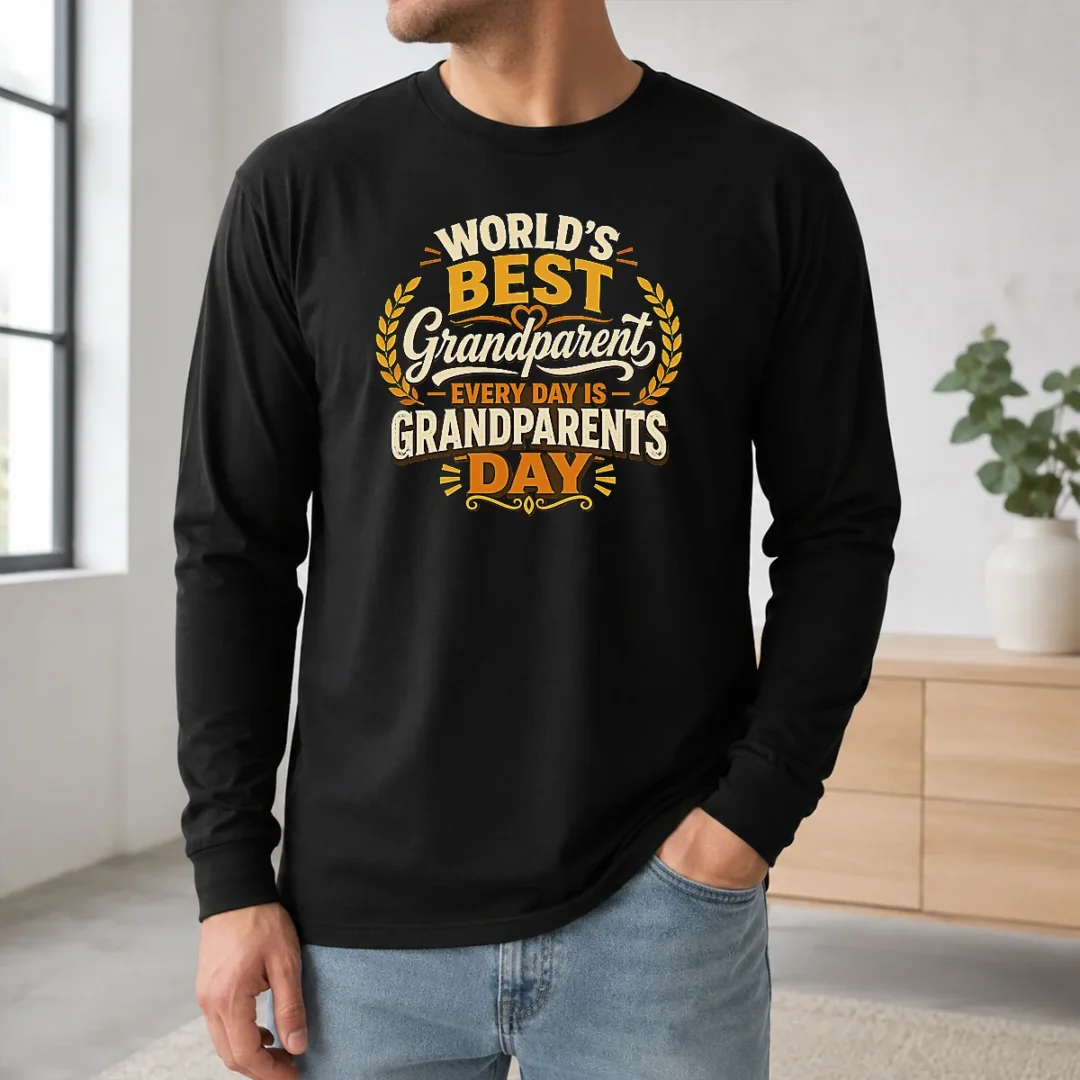 Funny Pretty Grandparents Day Typography Shirt Celebrating Family Love Long Sleeve Shirt Funny Pretty Grandparents Day Typography Shirt Celebrating Family Love Long Sleeve Shirt