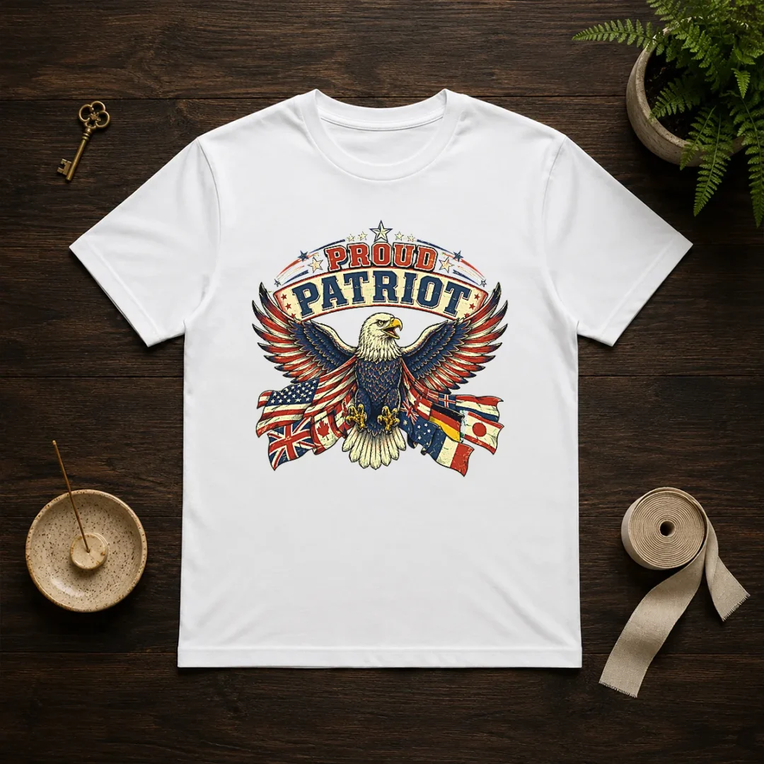 funny-proud-patriot-vintage-shirt-with-soaring-eagle-t-shirt-1 Funny Proud Patriot Vintage Shirt With Soaring Eagle