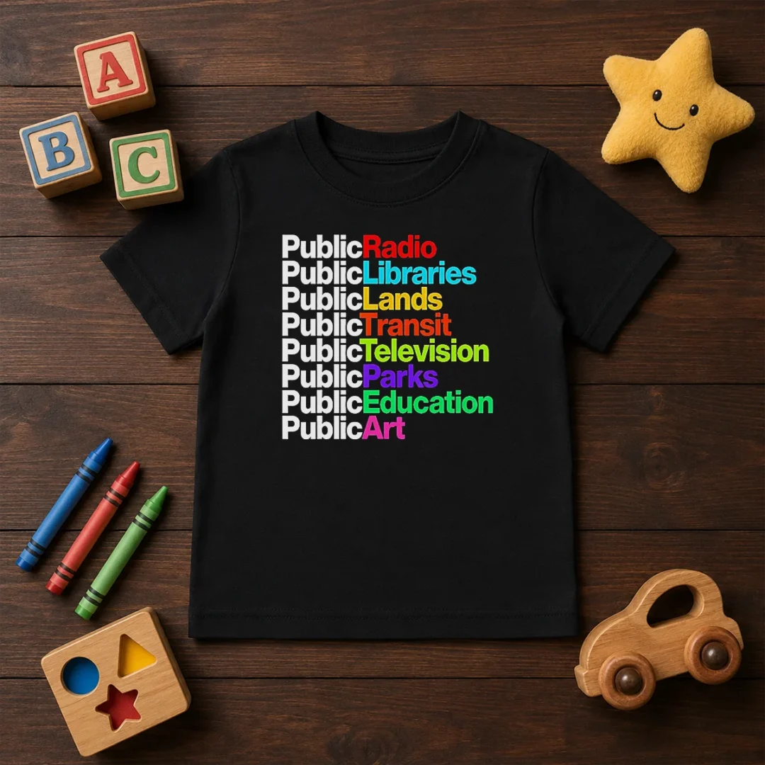 funny-public-radio-libraries-lands-transit-television-parks-education-art-kids-t-shirt Funny Public Radio Libraries Lands Transit Television Parks Education Art Kids T-Shirt