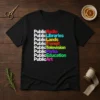 Funny Public Radio Libraries Lands Transit Television Parks Education Art graphic on a classic white short sleeve t shirt