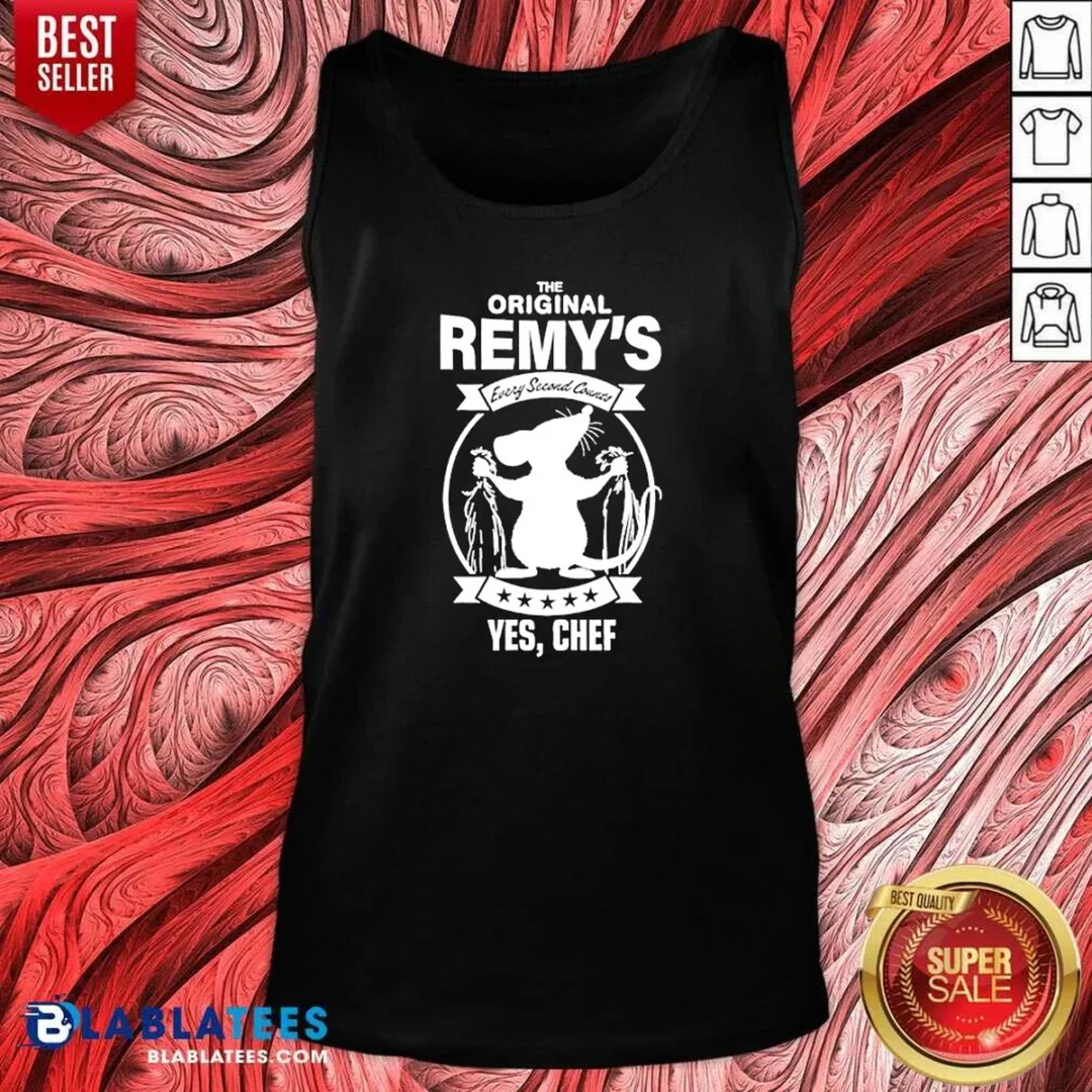 funny-remy-ratatouille-the-original-remy-s-every-second-counts-yes-chef-disney-cartoon-tank-top-tank-top Funny Remy Ratatouille The Original Remy S Every Second Counts Yes Chef Disney Cartoon Tank Top optimized for summer wear