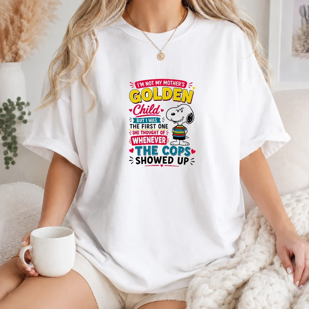 funny-snoopy-peanuts-i-not-my-mother-golden-child-but-i-was-the-first-one-she-t-shirt Funny Snoopy Peanuts I Not My Mother Golden Child But I Was The First One She