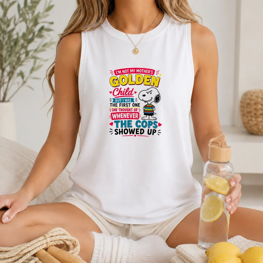 funny-snoopy-peanuts-i-not-my-mother-golden-child-but-i-was-the-first-one-she-tank-top Funny Snoopy Peanuts I Not My Mother Golden Child But I Was The First One She Tank Top