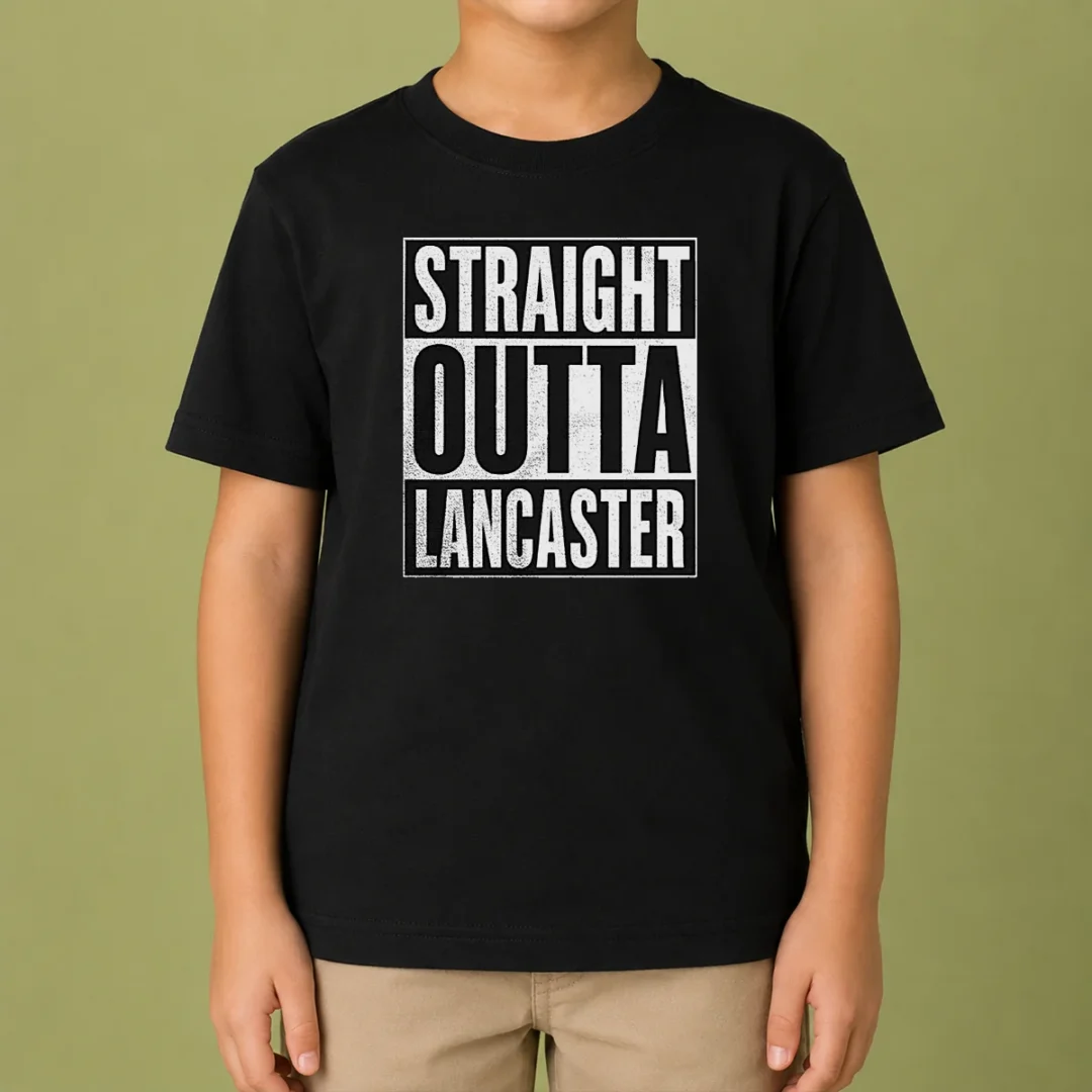 funny-straight-outta-lancaster-kids-t-shirt Funny Straight Outta Lancaster Kids T-Shirt