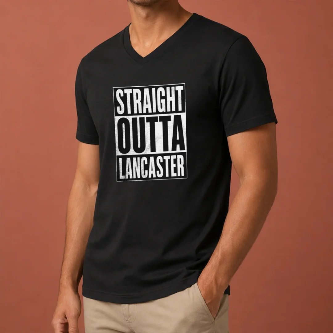 funny-straight-outta-lancaster-v-neck-shirt Funny Straight Outta Lancaster V-Neck Shirt
