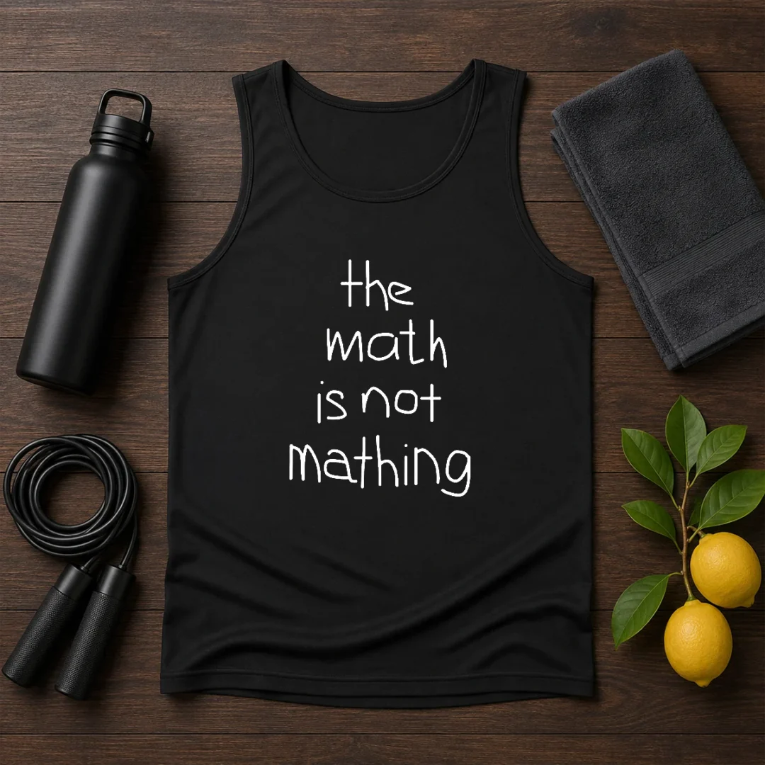 funny-the-math-is-not-mathing-tank-top Funny The Math Is Not Mathing Tank Top