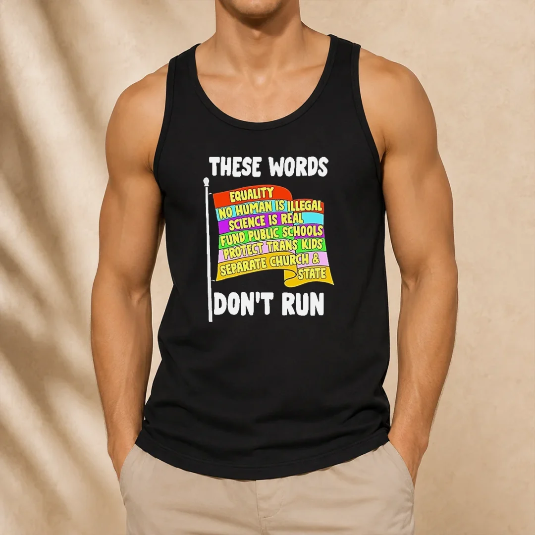 funny-these-words-equality-no-human-is-illegal-science-is-real-fund-public-schools-tank-top Funny These Words Equality No Human Is Illegal Science Is Real Fund Public Schools Tank Top