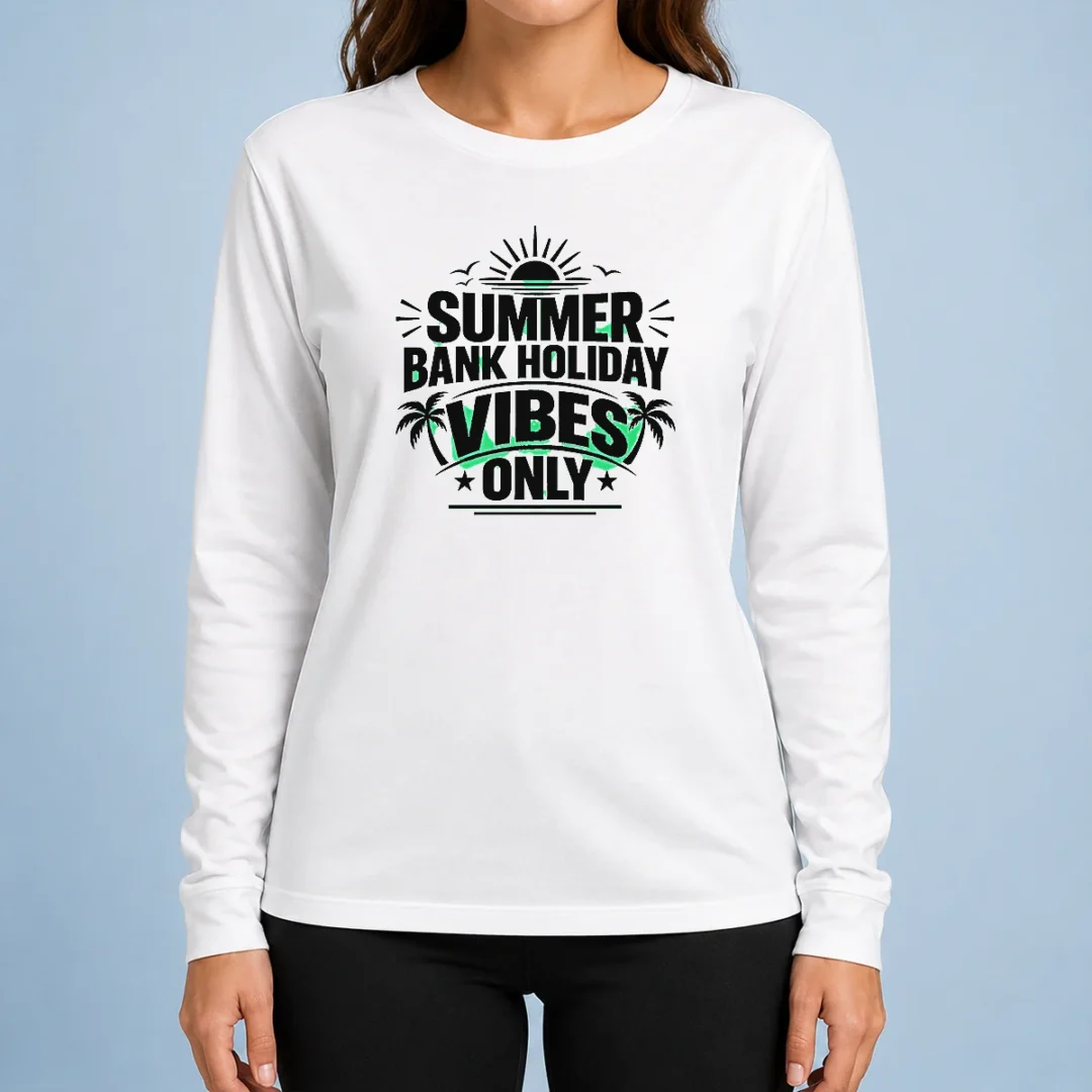 funny-top-summer-bank-holiday-vibes-minimalist-uk-celebratio-long-sleeve-shirt Funny Top Summer Bank Holiday Vibes Minimalist UK Celebratio Long Sleeve Shirt