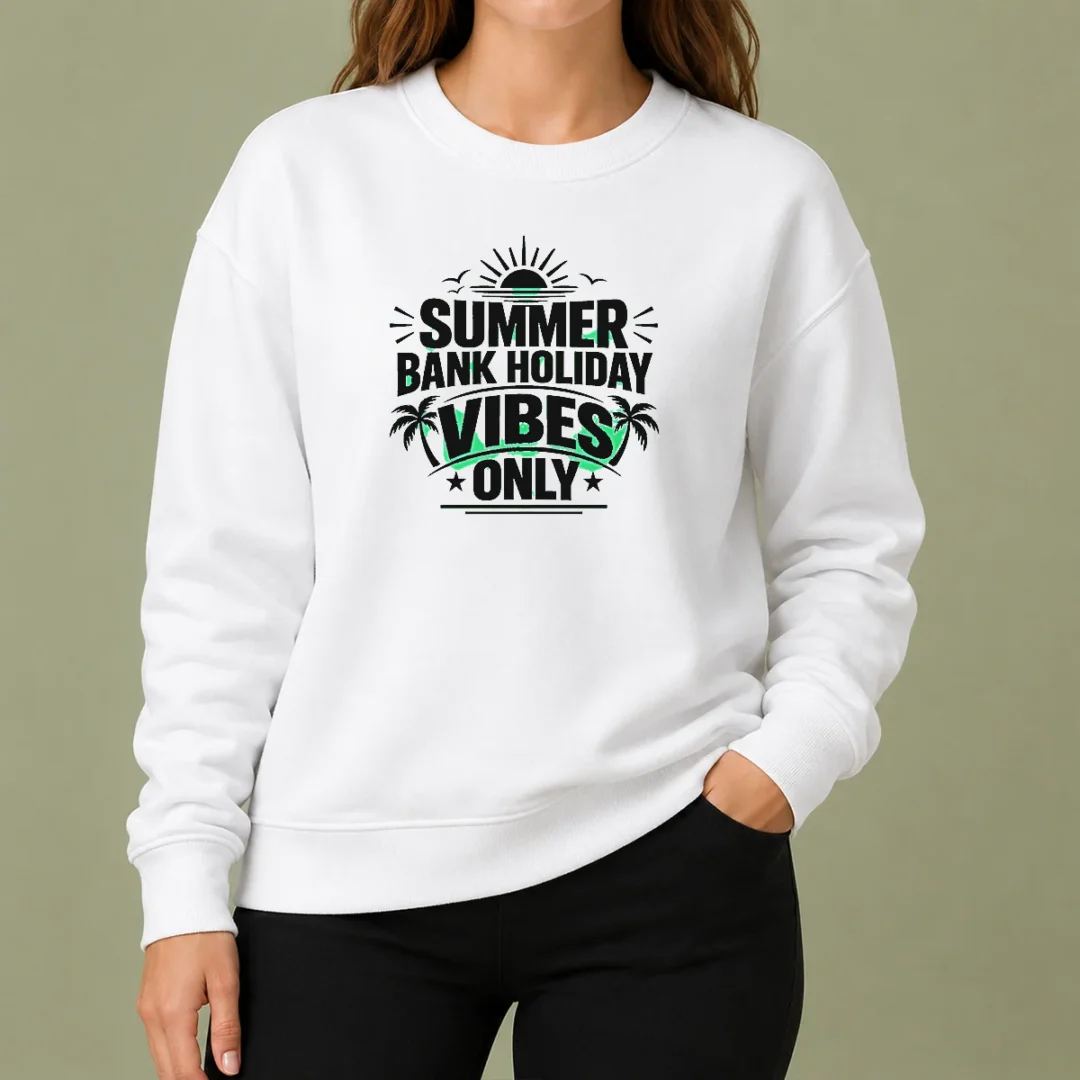 funny-top-summer-bank-holiday-vibes-minimalist-uk-celebratio-sweater Funny Top Summer Bank Holiday Vibes Minimalist UK Celebratio Sweater