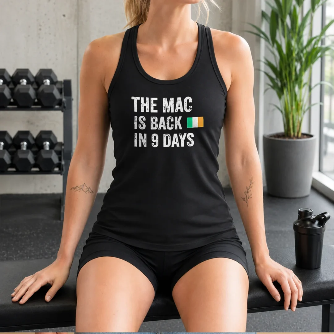 funny-top-the-mac-is-back-in-9-days-flag-tank-top Funny Top The Mac Is Back In 9 Days Flag Tank Top