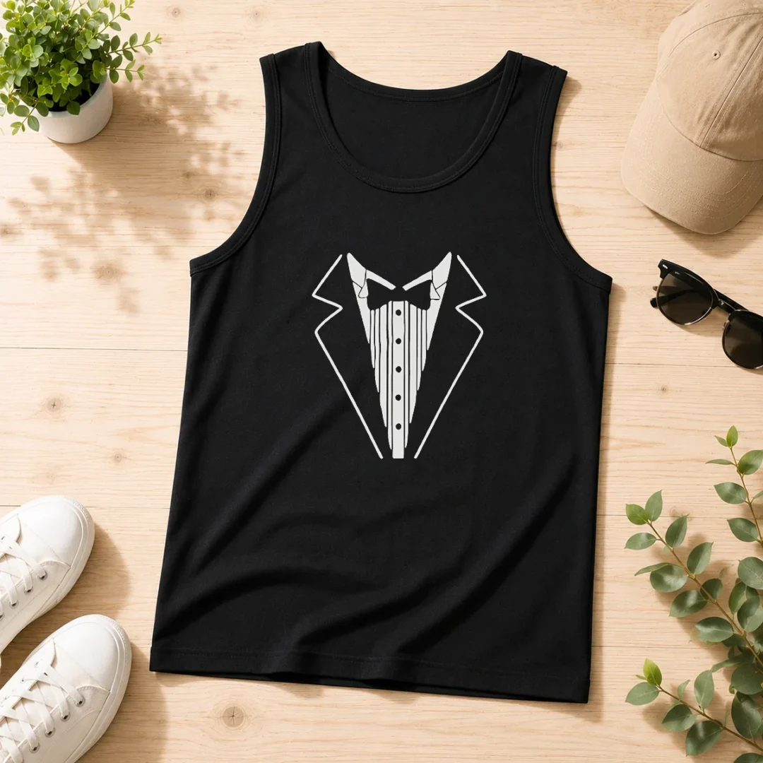 funny-tuxedo-bow-tie-formal-suit-costume-tank-top Funny Tuxedo Bow Tie Formal Suit Costume Tank Top