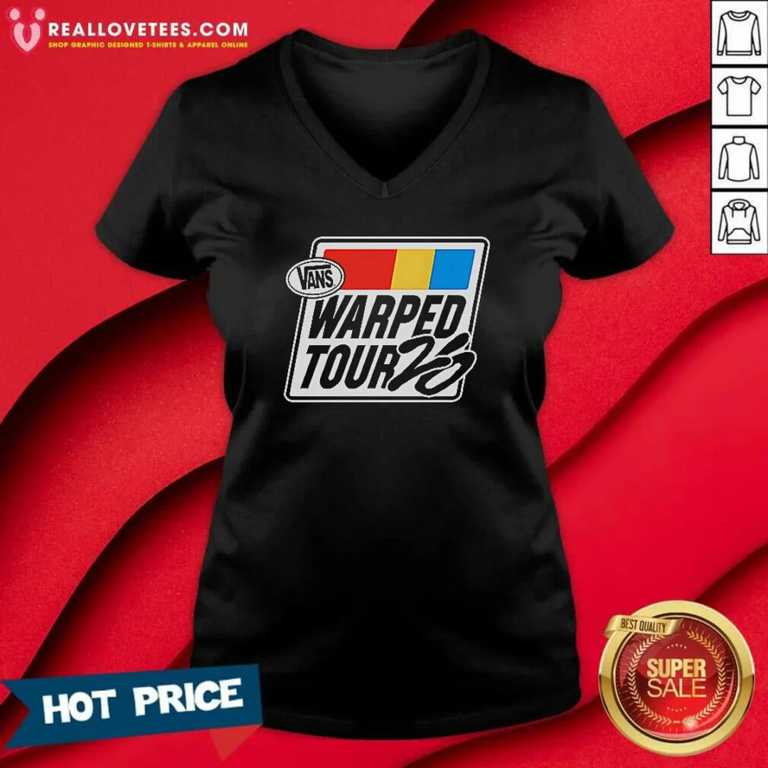 funny-vans-warped-tour-25th-anniversary-logo-punk-rock-v-neck-shirt-v-neck-optimized Funny Vans Warped Tour 25th Anniversary Logo Punk Rock V-Neck Shirt