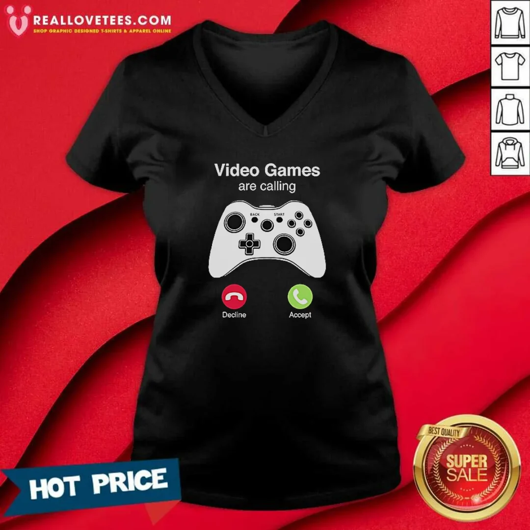 funny-video-games-are-calling-gaming-controller-phone-screen-v-neck-shirt-v-neck-optimized Funny Video Games Are Calling Gaming Controller Phone Screen V-Neck Shirt