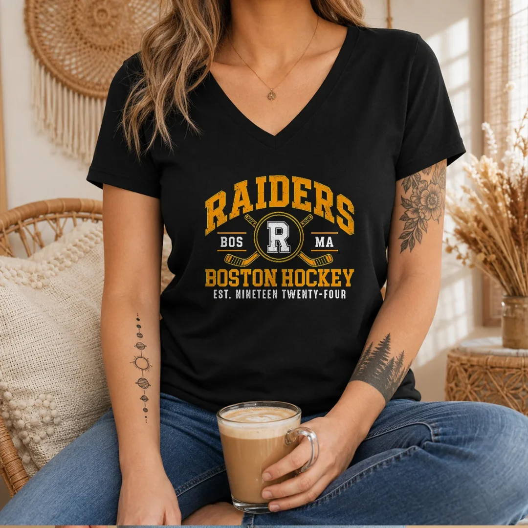 funny-vintage-boston-raiders-hockey-fan-team-spirit-v-neck-shirt Funny Vintage Boston Raiders Hockey Fan Team Spirit V-Neck Shirt