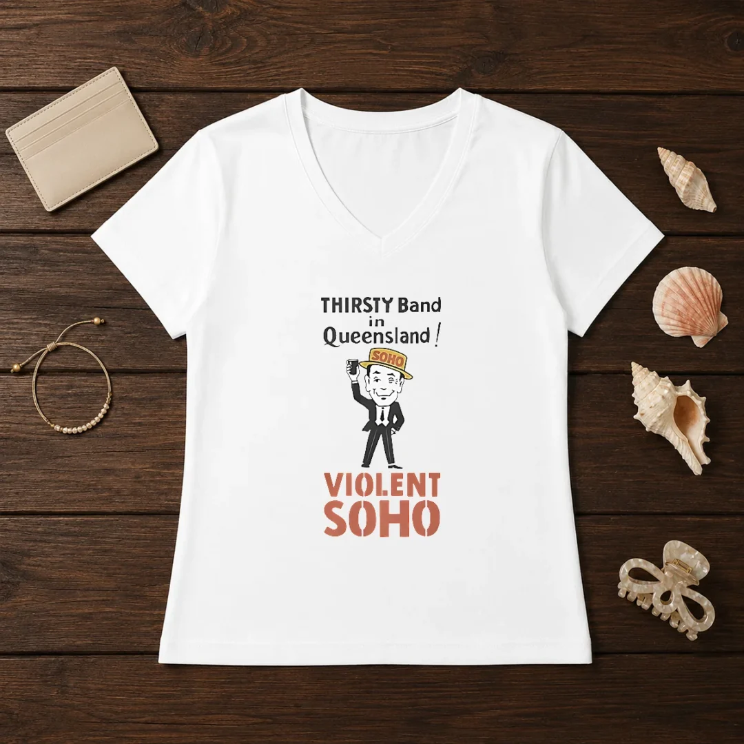 funny-violent-soho-mr-soho-thirsty-band-queensland-v-neck-shirt Funny Violent Soho Mr Soho Thirsty Band Queensland V-Neck Shirt