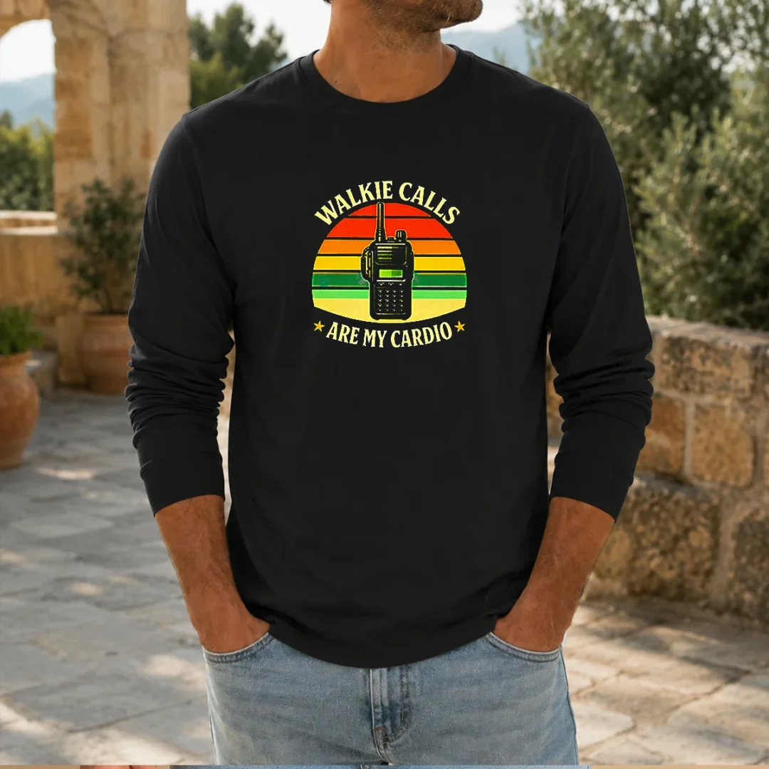 funny-walkie-calls-are-my-cardio-geek-long-sleeve-shirt Funny Walkie Calls Are My Cardio Geek Long Sleeve Shirt