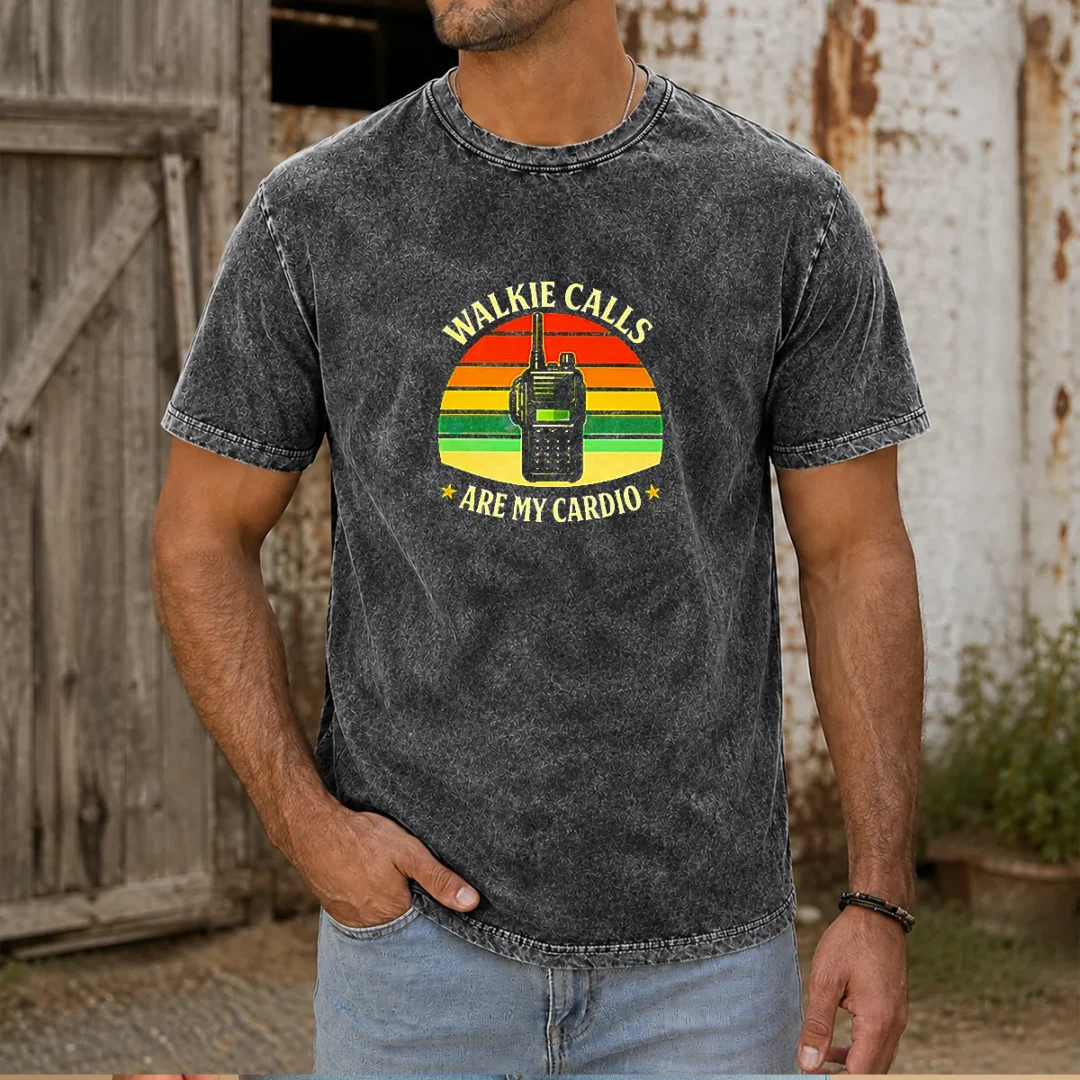funny-walkie-calls-are-my-cardio-geek-washed-t-shirt Funny Walkie Calls Are My Cardio Geek Washed T-Shirt