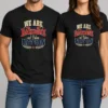 Funny We Are The Backbone Of This Nation Retro Distressed t shirt in black, classic fit cotton tee with vintage text design