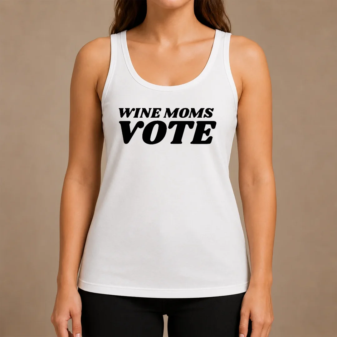 Funny Wine Moms Vote Tank Top Funny Wine Moms Vote Tank Top