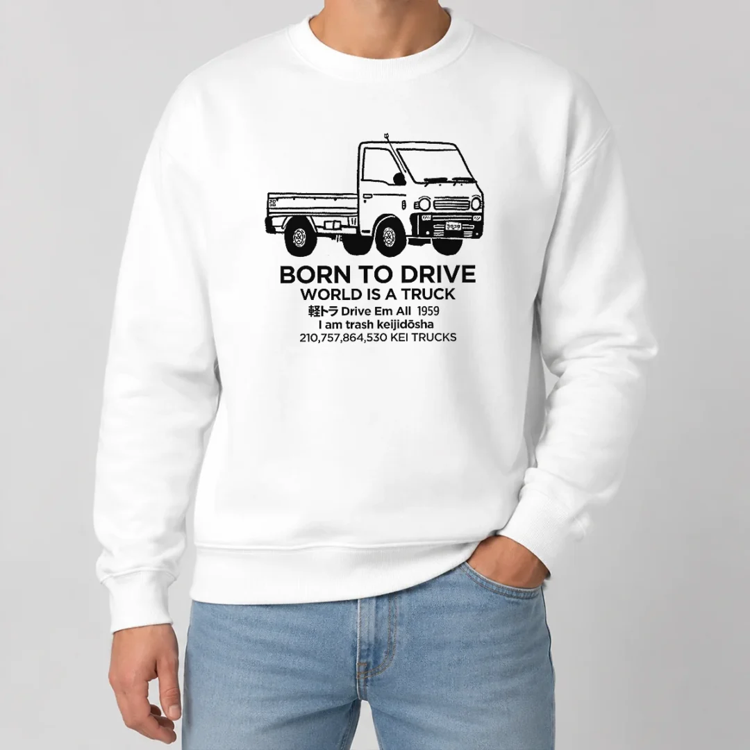 Funny World Is A Truck Sweater Funny World Is A Truck Sweater