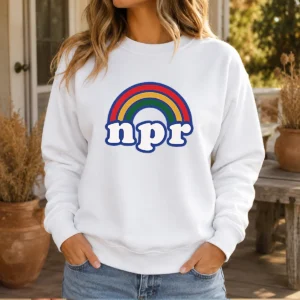 Pretty NPR Rainbow Sweater