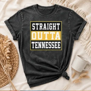 Top Straight Outta Tennessee Washed T-Shirt