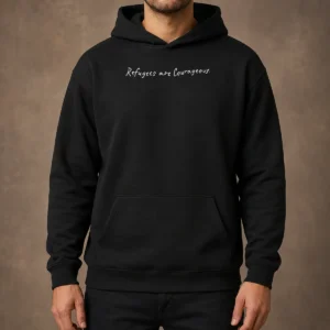Premium Pretty Refugees Are Courageous Hoodie
