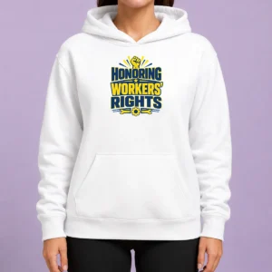 Happy Nice Labour Day Honoring Workers Rights Vector Hoodie