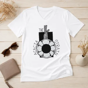Happy Top The Acacia Strain Life Preserver Ring Rope V-Neck Shirt