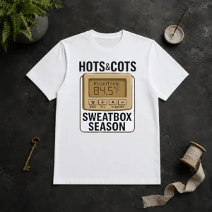 Pretty Hots And Cots Sweatbox Season Thermostat t shirt in classic fit with bold graphic design
