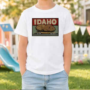 Official Idaho Spud Railcar Potato Kids T-Shirt