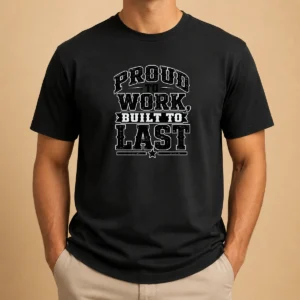 Hot Labour Day Proud Worker Silhouette