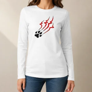 Hot Stripe Tiger Claw Scratch Long Sleeve Shirt