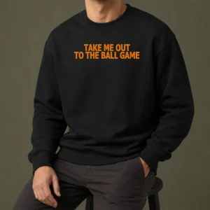 Hot Take Me Out To The Ball Game Baseball Stadium Sweater