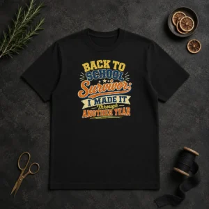 Nice Good Back To School Survivor Vintage For Proud Students Shirt