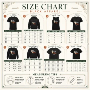 Size chart for Awesome Vitalant My Blood Type Is ICE Cream with measurements in inches and cm