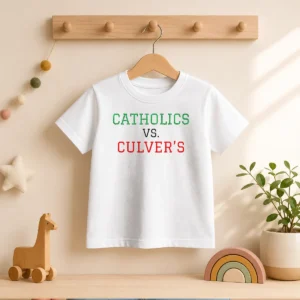 Premium Catholics Vs Culver'S Kids T-Shirt