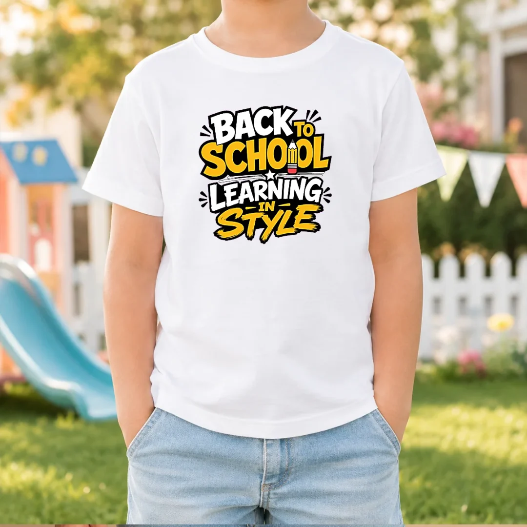 good-back-to-school-learning-in-style-silhouette-kids-t-shirt Good Back To School Learning In Style Silhouette Kids T-Shirt