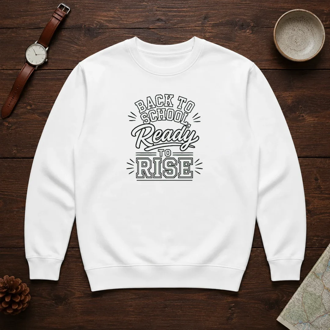 good-back-to-school-ready-to-rise-line-art-sweater Good Back To School Ready To Rise Line Art Sweater