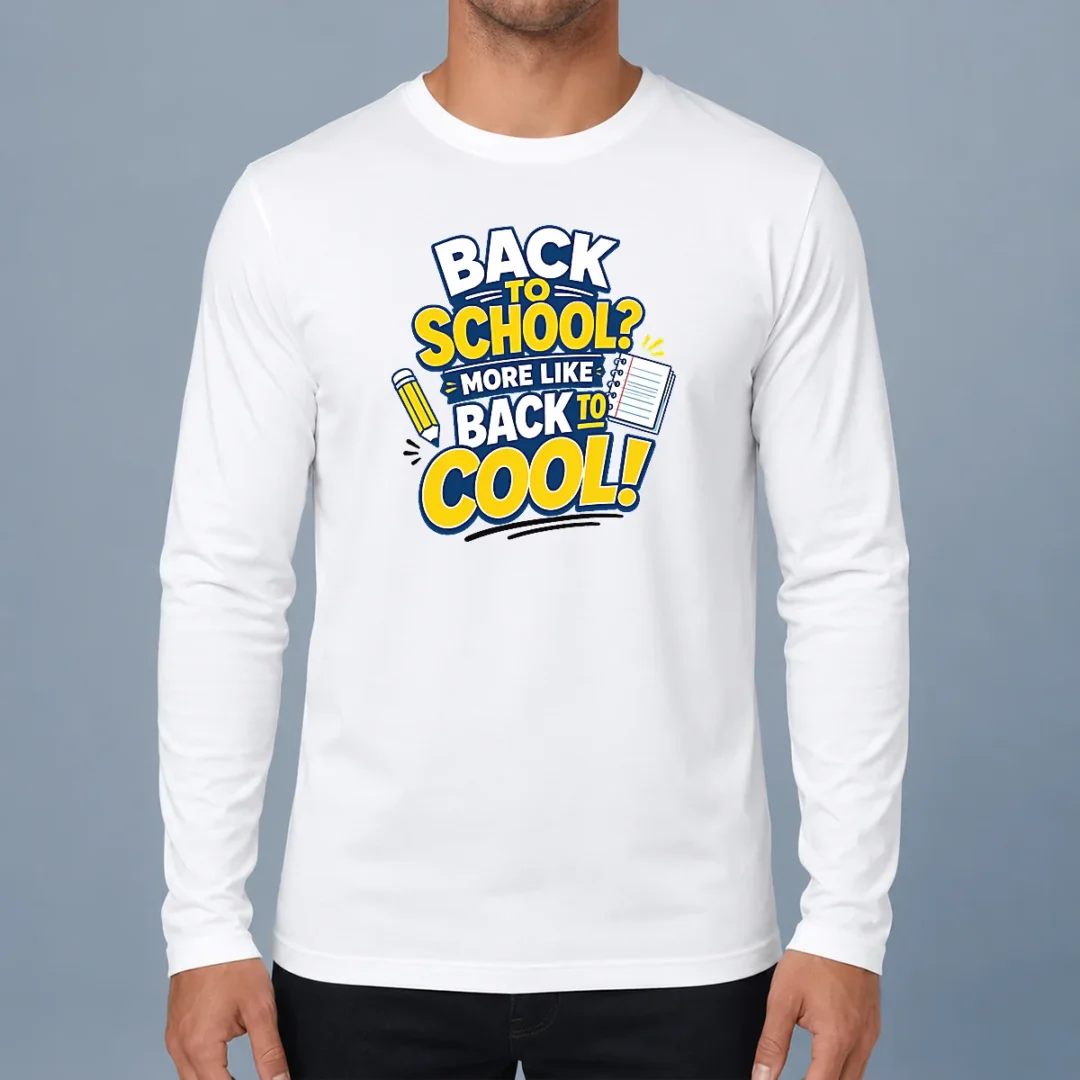 good-back-to-school-typography-with-relatable-sass-long-sleeve Good Back To School Typography With Relatable Sass Long Sleeve Shirt featuring bold text design on comfortable cotton fabric