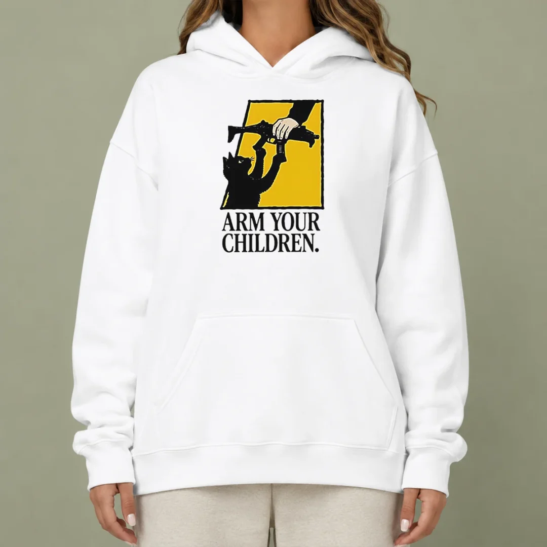 good-black-cat-holding-submachine-gun-and-hand-arm-your-children-hoodie Good Black Cat Holding Submachine Gun And Hand Arm Your Children Hoodie