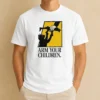 Good Black Cat Holding Submachine Gun And Hand Arm Your Children t shirt in black, short sleeve cotton tee with bold graphic