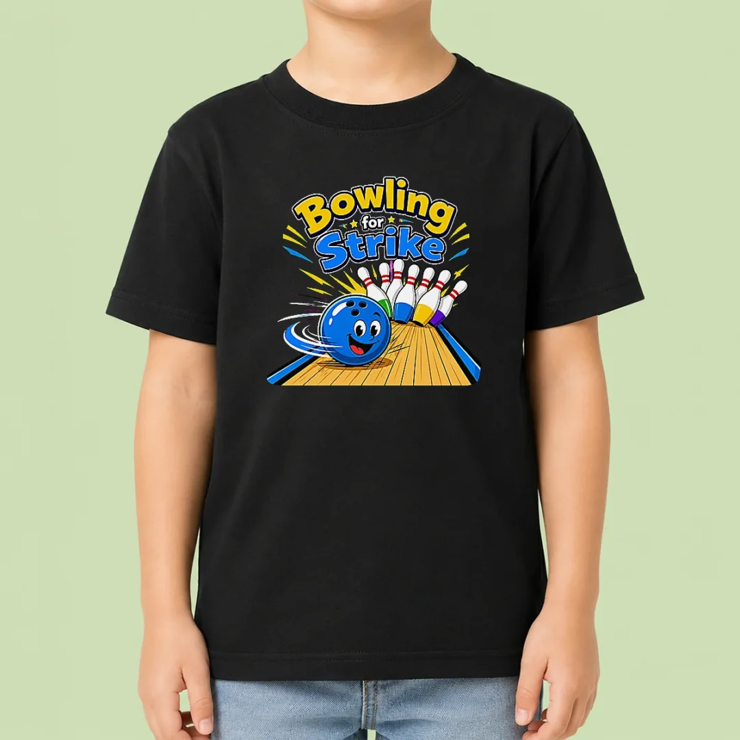 good-bowling-for-strike-fun-vector-kids-t-shirt Good Bowling For Strike Fun Vector Kids T-Shirt