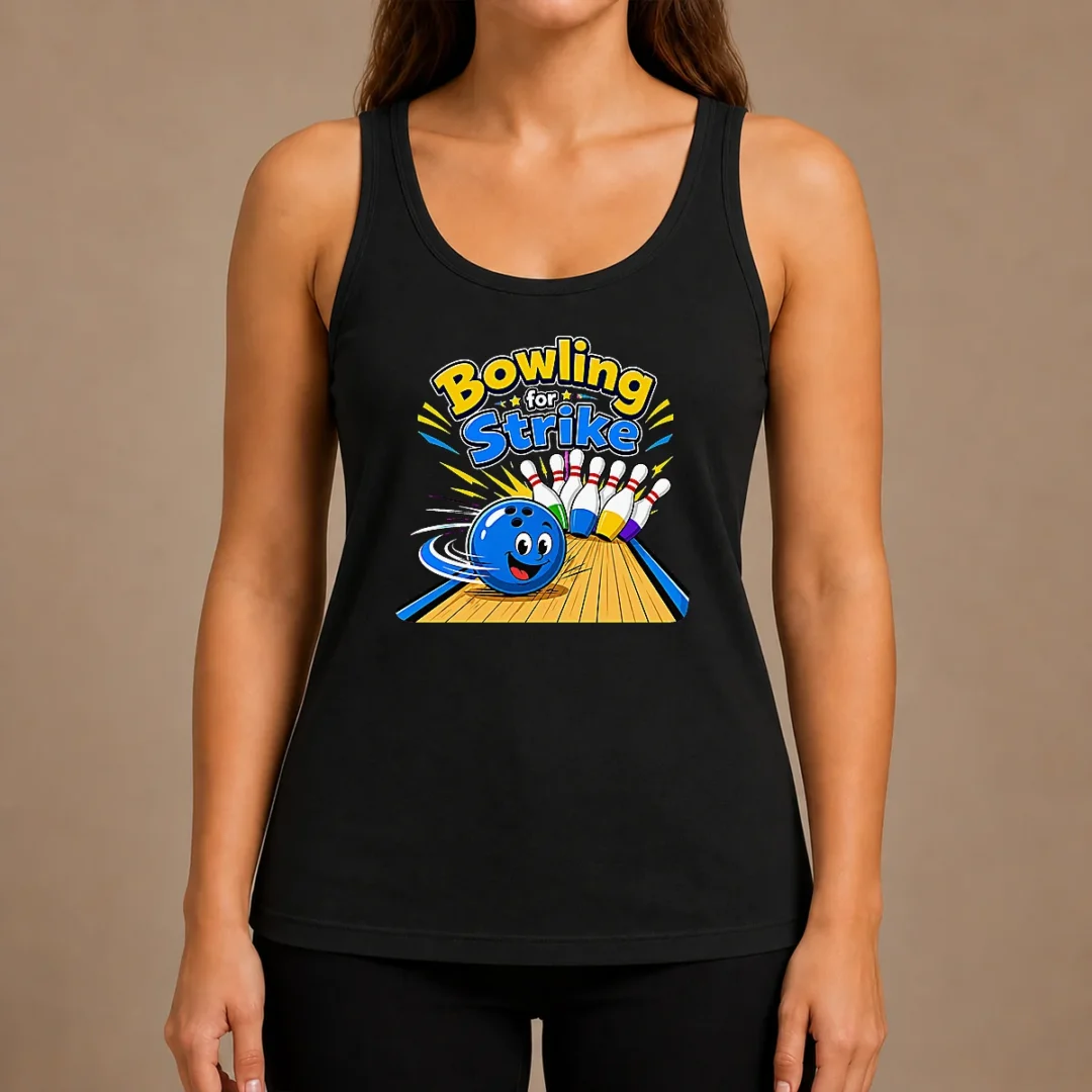 good-bowling-for-strike-fun-vector-tank-top Good Bowling For Strike Fun Vector Tank Top