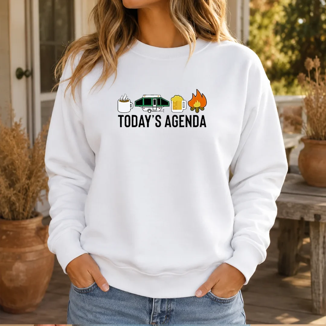 good-camping-coffee-pop-up-camper-beer-campfire-today-s-agenda-sweater Good Camping Coffee Pop Up Camper Beer Campfire Today'S Agenda Sweater
