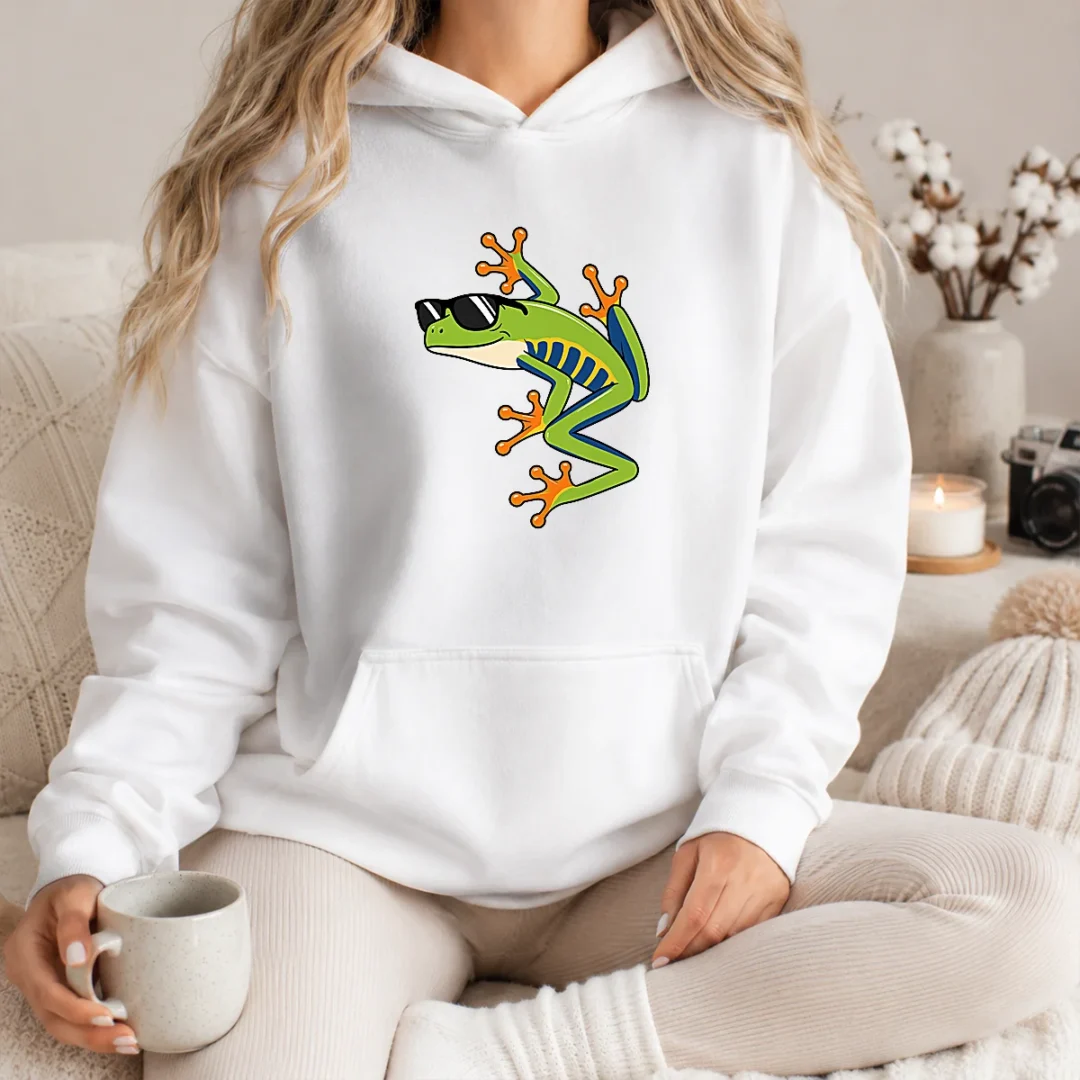 good-cool-fun-cartoon-frog-sunglasses-summer-beach-hoodie Good Cool Fun Cartoon Frog Sunglasses Summer Beach Hoodie