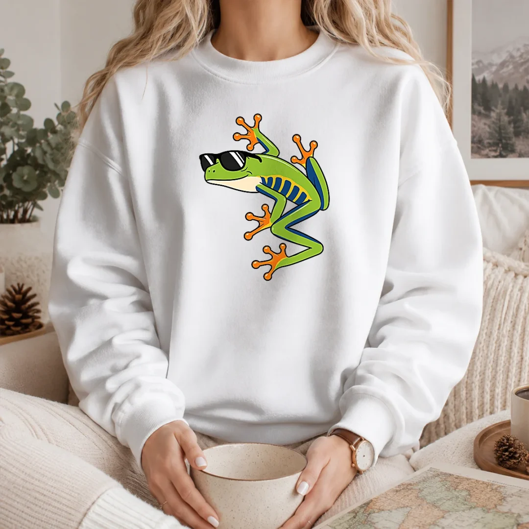 good-cool-fun-cartoon-frog-sunglasses-summer-beach-sweater Good Cool Fun Cartoon Frog Sunglasses Summer Beach Sweater