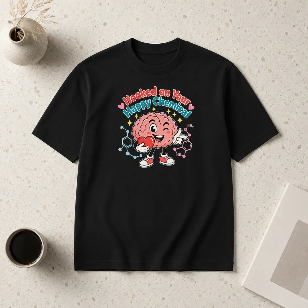 good-dopamine-love-brain-vector-for-couples-t-shirt Good Dopamine Love Brain Vector For Couples