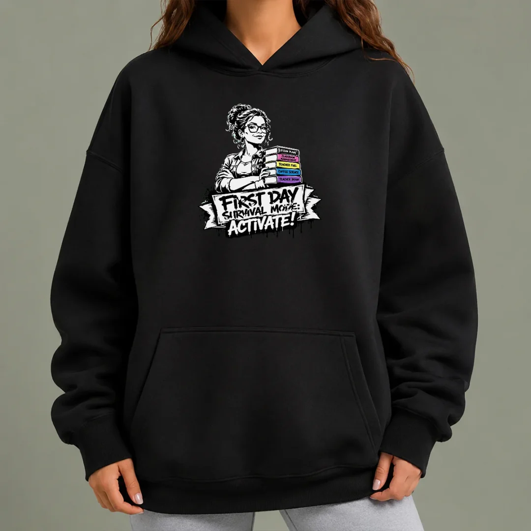 good-first-day-school-teacher-stencil-hoodie Good First Day School Teacher Stencil Hoodie